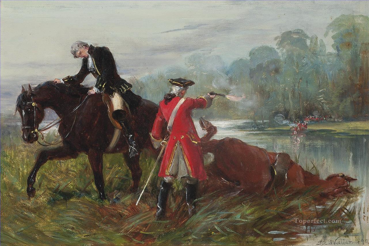 Después de Culloden Samuel Edmund Waller género Guerra militar Pintura al óleo